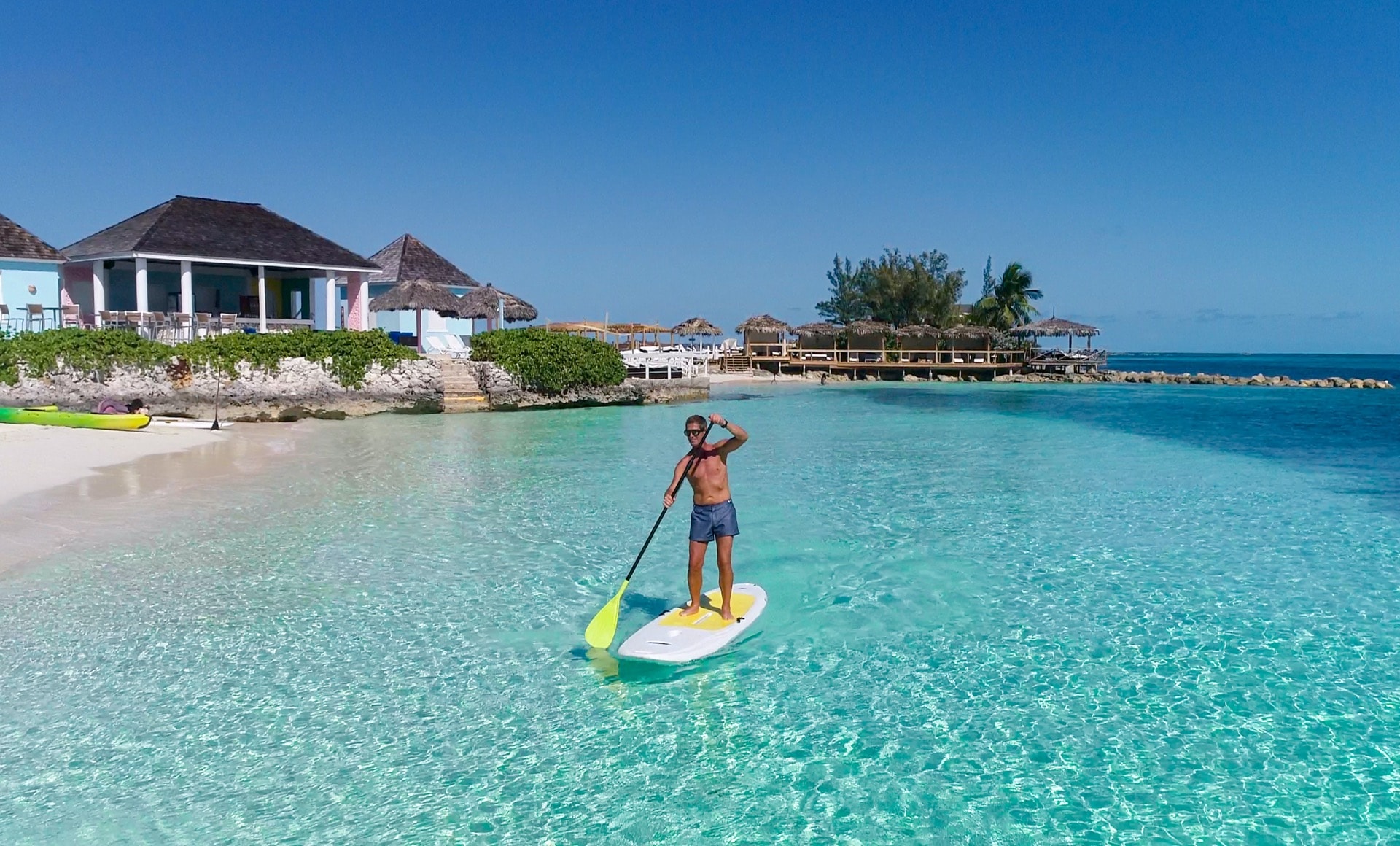 White-sand beach cove
