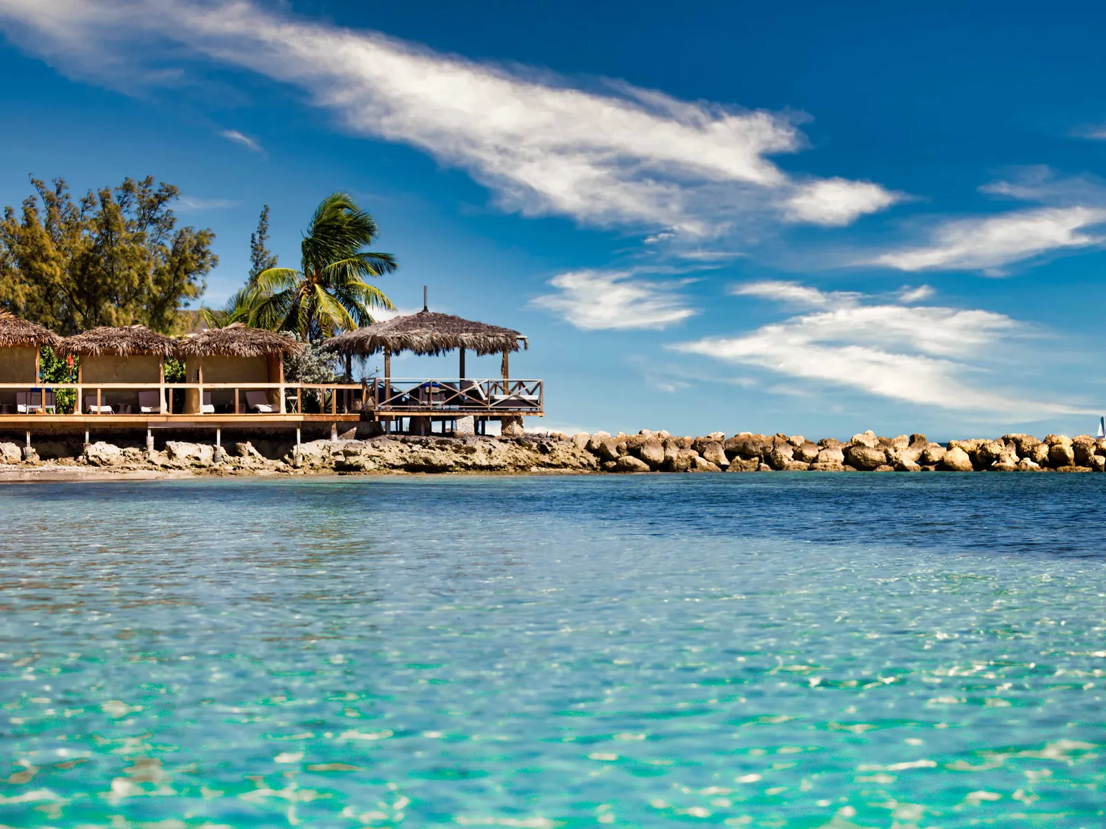 Right on the shoreline