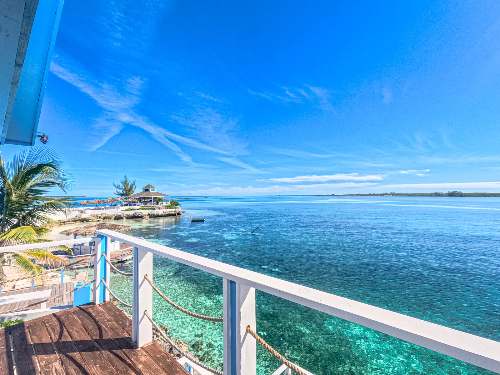 The island is a walk away